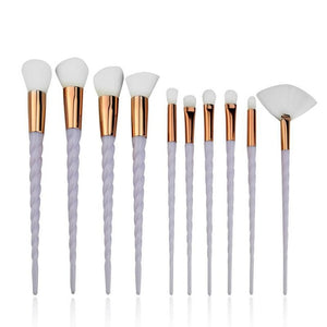10pcs Unicorn Makeup Brushes Set