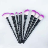 10pcs Unicorn Makeup Brushes Set