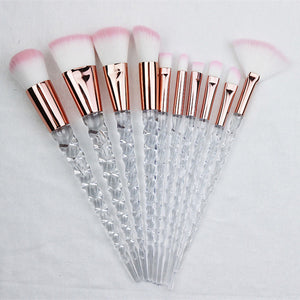 10pcs Unicorn Makeup Brushes Set