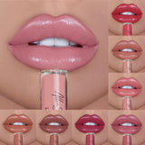 Nude Glitter Shimmer Liquid Lipstick Cosmetics Lips Gloss