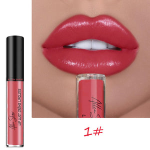 Nude Glitter Shimmer Liquid Lipstick Cosmetics Lips Gloss