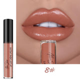 Nude Glitter Shimmer Liquid Lipstick Cosmetics Lips Gloss