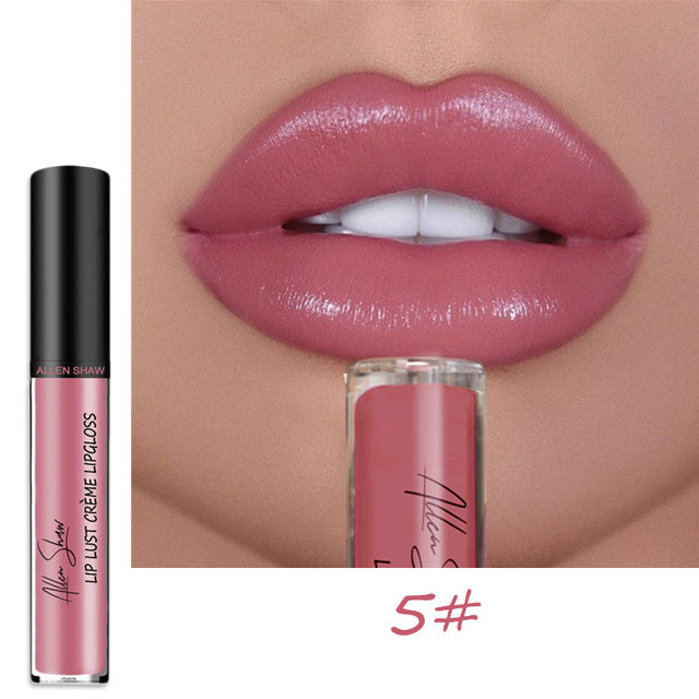Nude Glitter Shimmer Liquid Lipstick Cosmetics Lips Gloss
