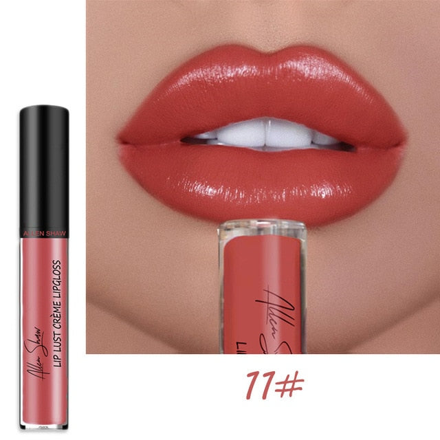 Nude Glitter Shimmer Liquid Lipstick Cosmetics Lips Gloss