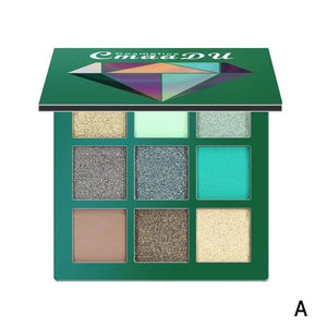 9 Color Shimmer Glitter Eye Shadow Powder