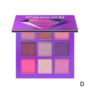 9 Color Shimmer Glitter Eye Shadow Powder