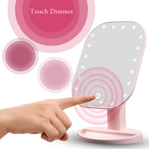 Touch Dimmer LED Mirror Touch Screen Makeup Mirror