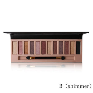 Women 12 Colors Shimmer Or Matte Eyeshadow