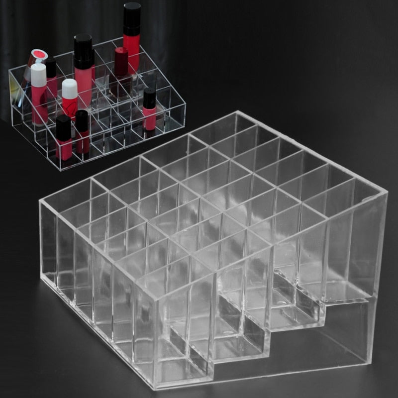 24 Grid Acrylic Makeup Organizer Storage Box Cosmetic Box