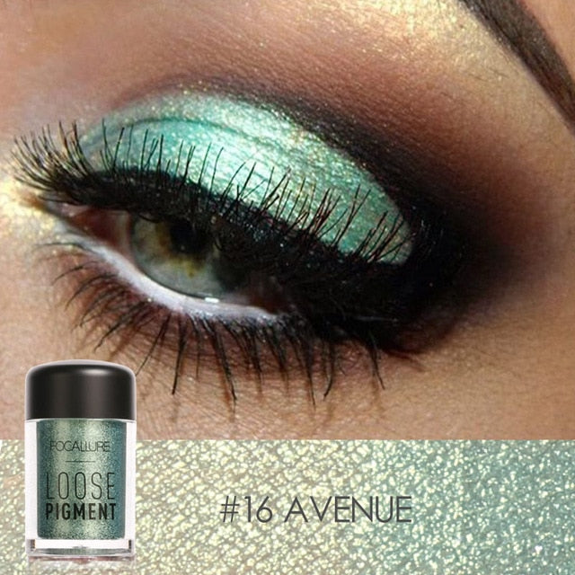 18 Colors Glitter Eye Shadow Diamond Lips Loose Makeup Pigment Powder