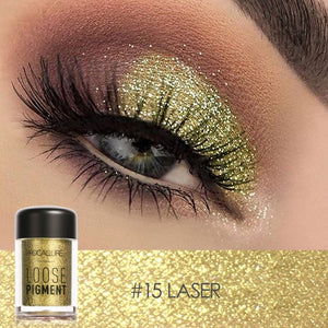 18 Colors Glitter Eye Shadow Diamond Lips Loose Makeup Pigment Powder