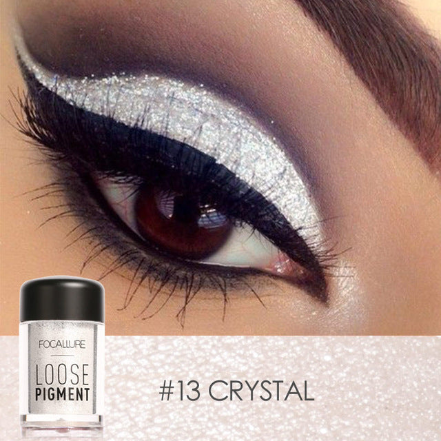 18 Colors Glitter Eye Shadow Diamond Lips Loose Makeup Pigment Powder