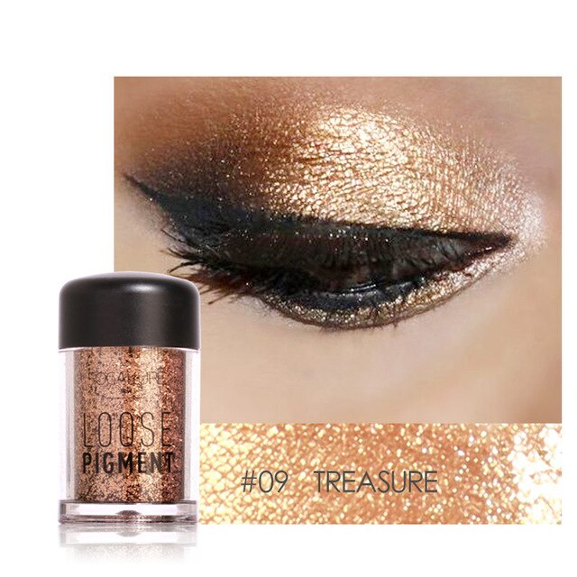 18 Colors Glitter Eye Shadow Diamond Lips Loose Makeup Pigment Powder