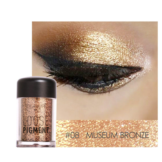 18 Colors Glitter Eye Shadow Diamond Lips Loose Makeup Pigment Powder
