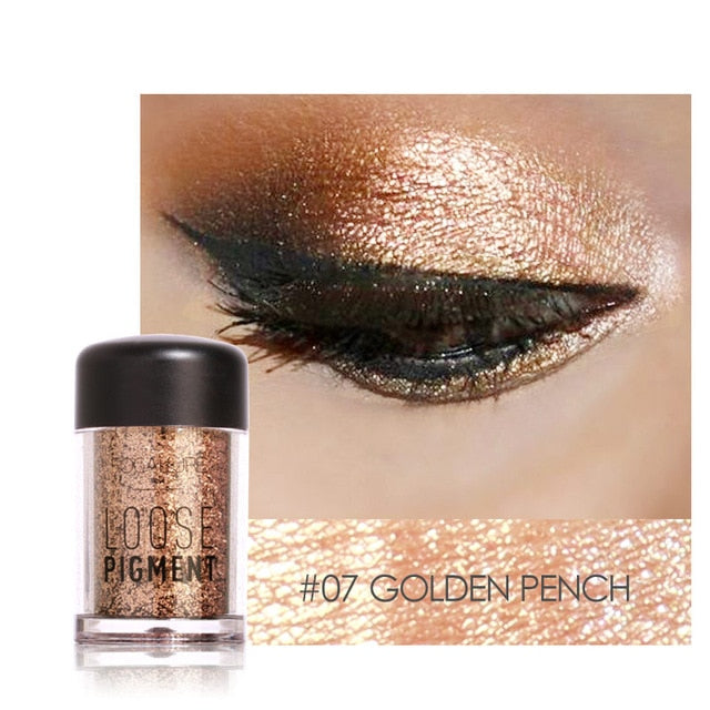18 Colors Glitter Eye Shadow Diamond Lips Loose Makeup Pigment Powder