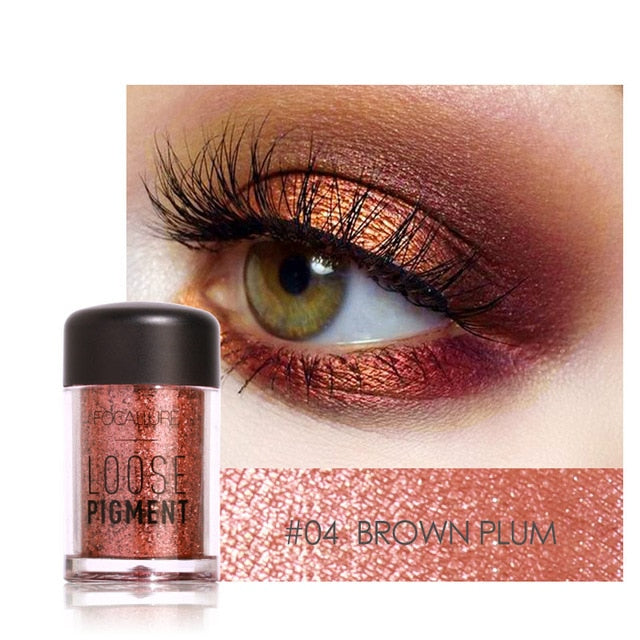 18 Colors Glitter Eye Shadow Diamond Lips Loose Makeup Pigment Powder