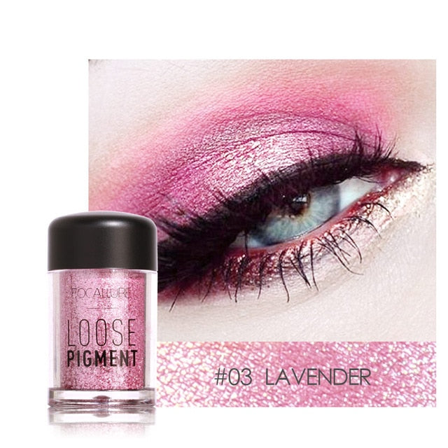 18 Colors Glitter Eye Shadow Diamond Lips Loose Makeup Pigment Powder