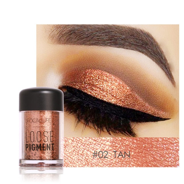 18 Colors Glitter Eye Shadow Diamond Lips Loose Makeup Pigment Powder