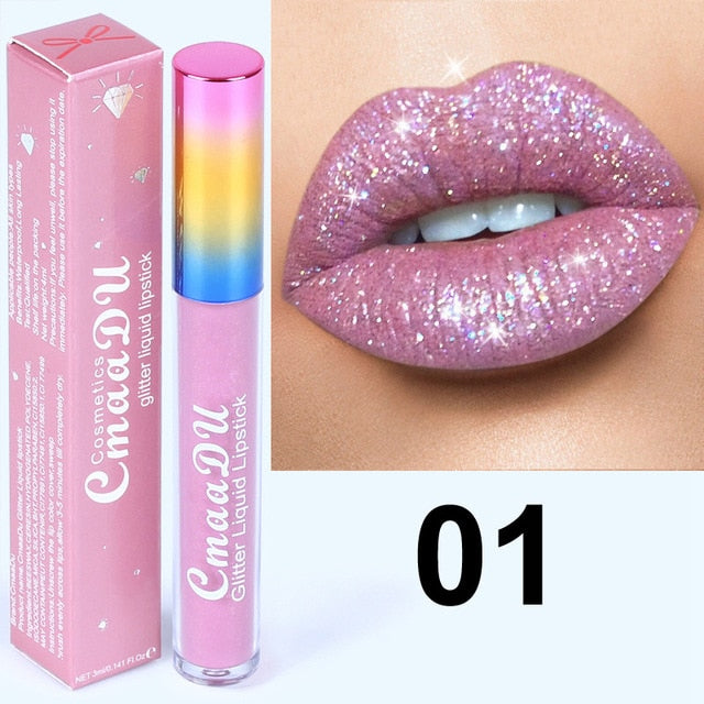 Glitter Lips Make Up Liquid Lipstick