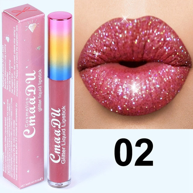 Glitter Lips Make Up Liquid Lipstick