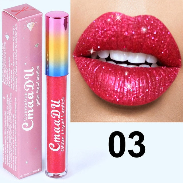 Glitter Lips Make Up Liquid Lipstick