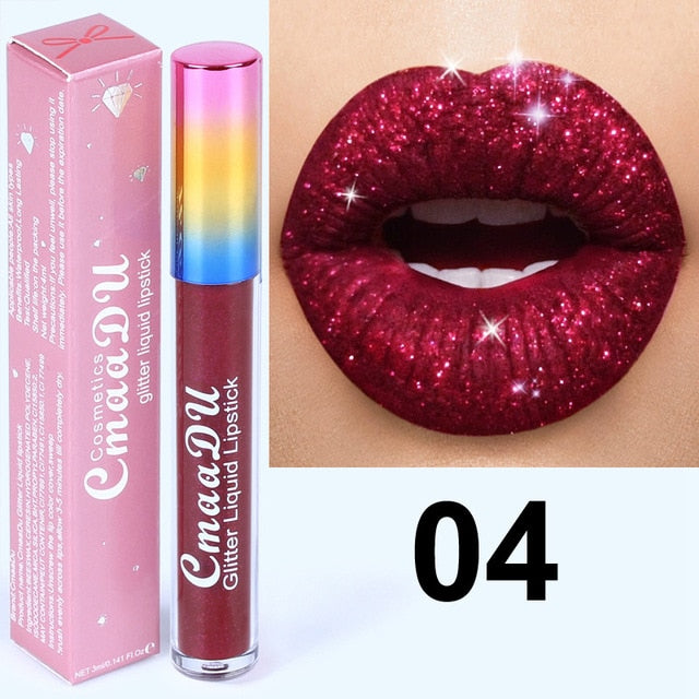 Glitter Lips Make Up Liquid Lipstick