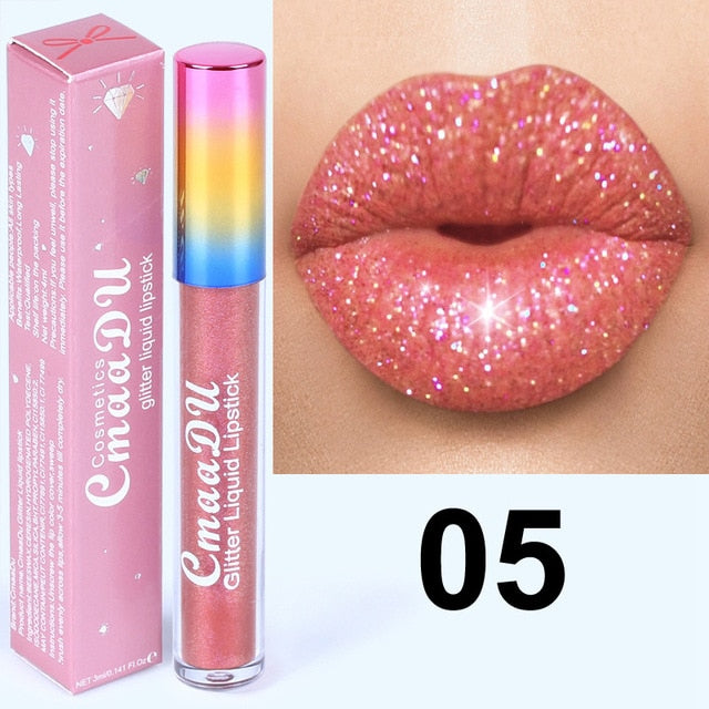 Glitter Lips Make Up Liquid Lipstick