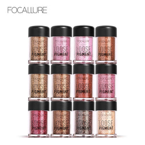 18 Colors Glitter Eye Shadow Diamond Lips Loose Makeup Pigment Powder