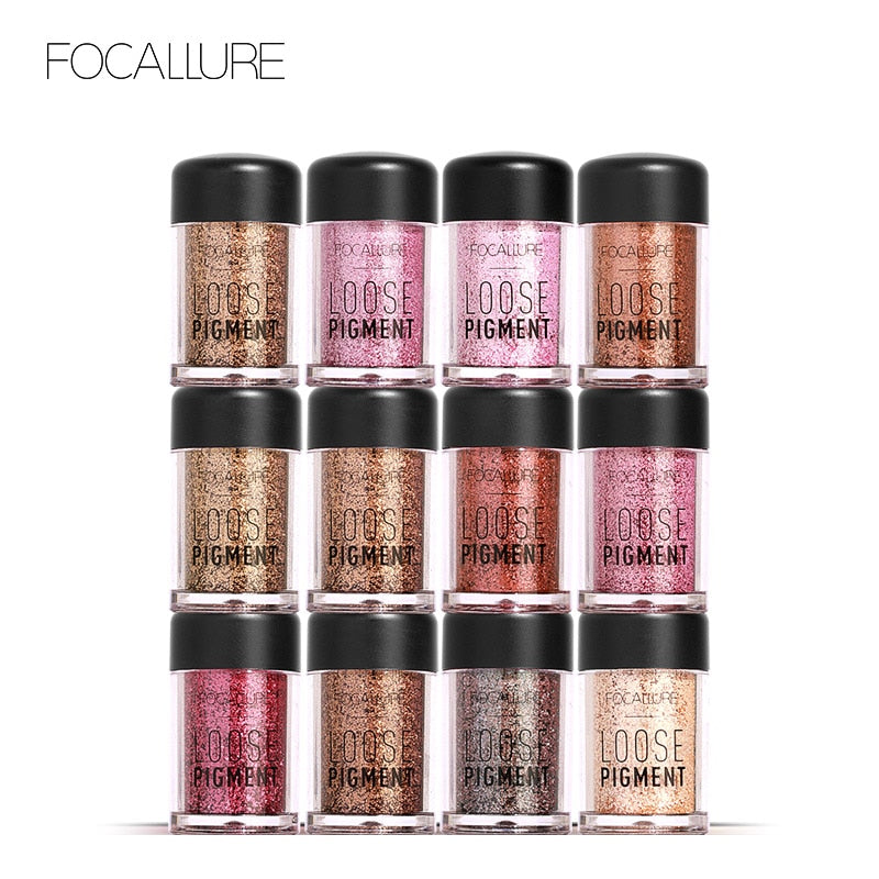 18 Colors Glitter Eye Shadow Diamond Lips Loose Makeup Pigment Powder