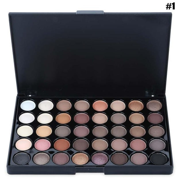 40 Colors Smoky/Warm Eye Makeup Matte Glitter EyeShadow