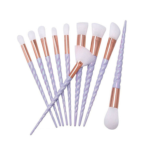 Hot 10pcs Unicorn Makeup Brushes Set