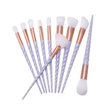 Hot 10pcs Unicorn Makeup Brushes Set