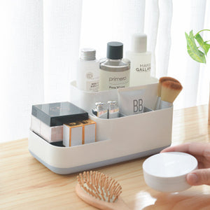 Plastic Makeup Organizer Bathroom Storage Box Cosmetic Organiser