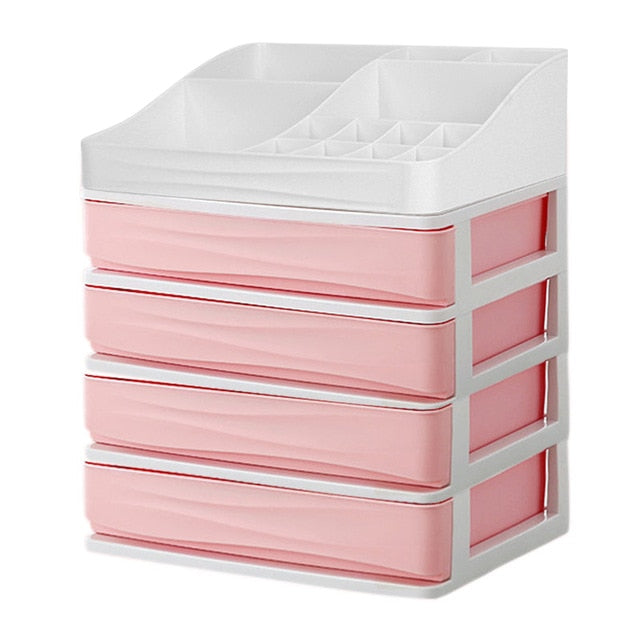 Plastic Cosmetic Drawer Makeup Organizer