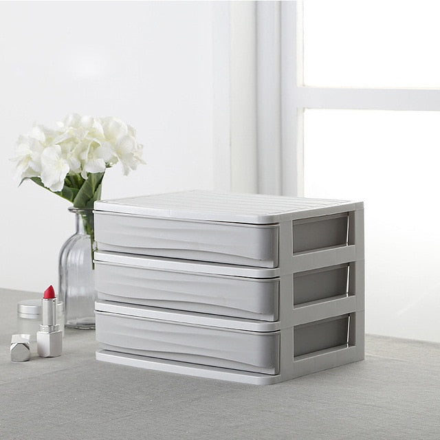 Plastic Cosmetic Drawer Makeup Organizer