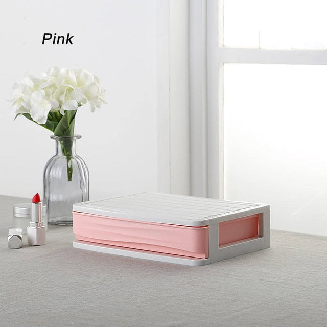 Plastic Cosmetic Drawer Makeup Organizer