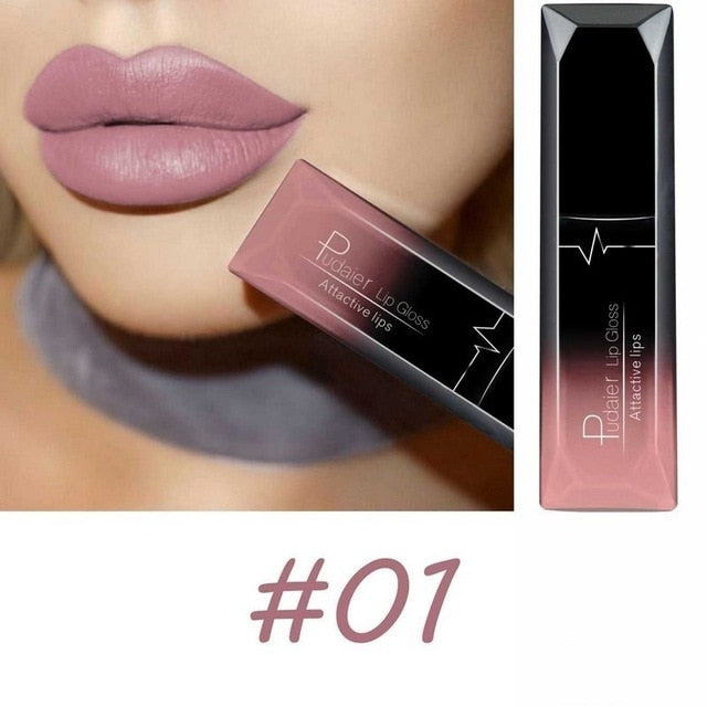 Waterproof Nude Velvet Glossy Lip Gloss Lipstick