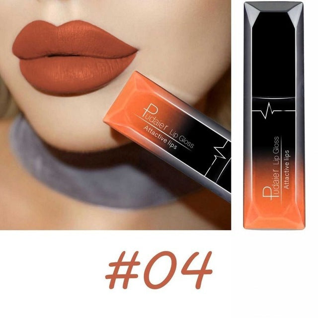 Waterproof Nude Velvet Glossy Lip Gloss Lipstick