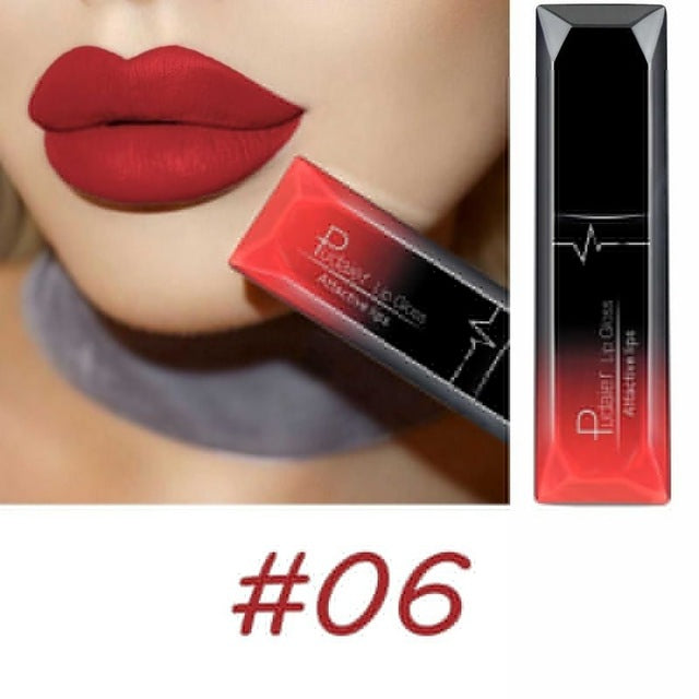 Waterproof Nude Velvet Glossy Lip Gloss Lipstick