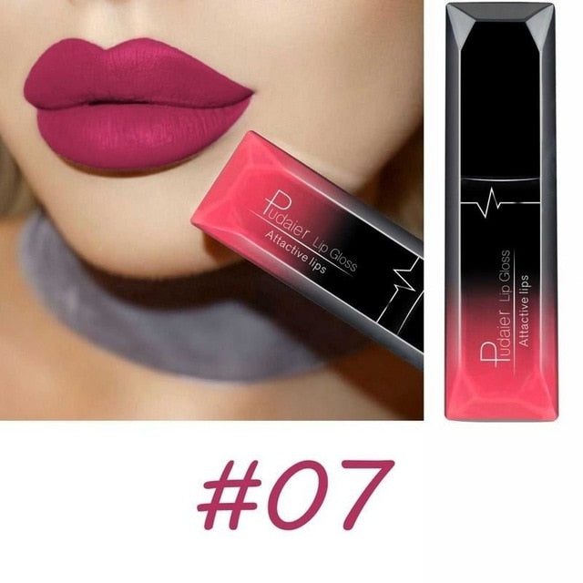 Waterproof Nude Velvet Glossy Lip Gloss Lipstick