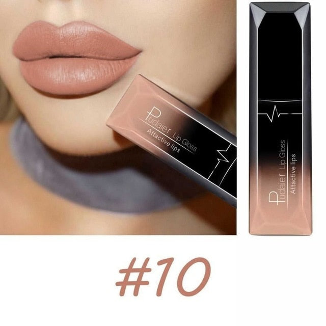 Waterproof Nude Velvet Glossy Lip Gloss Lipstick