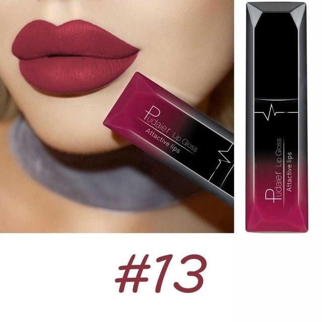 Waterproof Nude Velvet Glossy Lip Gloss Lipstick