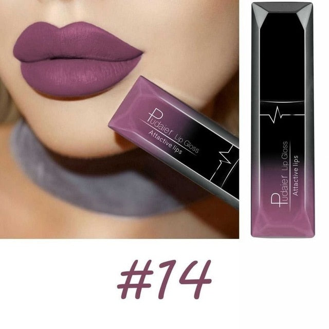 Waterproof Nude Velvet Glossy Lip Gloss Lipstick