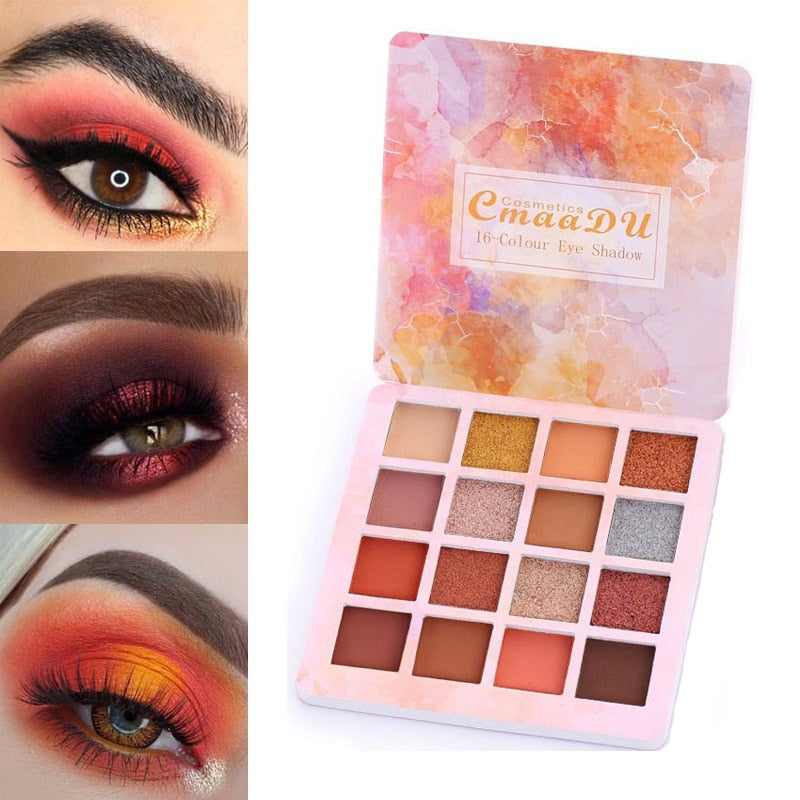16-Colors Glitter  Eye Shadow