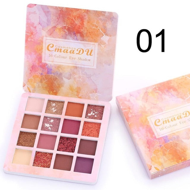 16-Colors Glitter  Eye Shadow