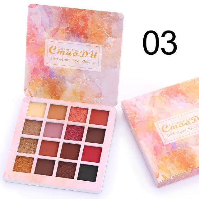 16-Colors Glitter  Eye Shadow