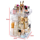360 Degree Rotation Transparent Acrylic Cosmetics Storage Box